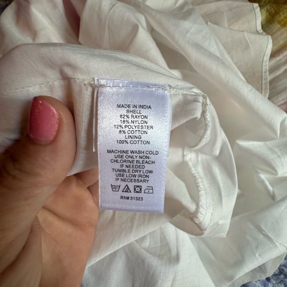 CeCe Floral A-Line Skirt - Pink, Orange, Yellow - Picture 7 of 7